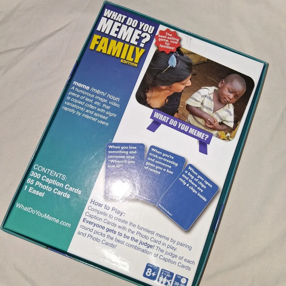 What Do You Meme? Family Edition‎ Game Ages 8+, 3-20 Players
